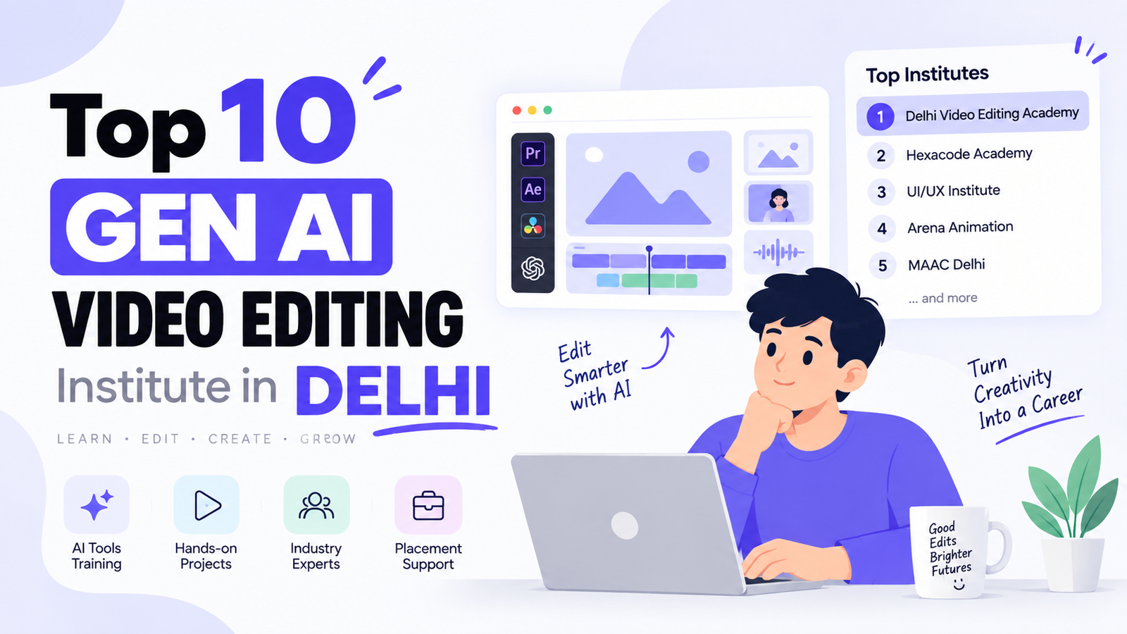 Top 10 Gen Ai Video Editing Institute In Delhi